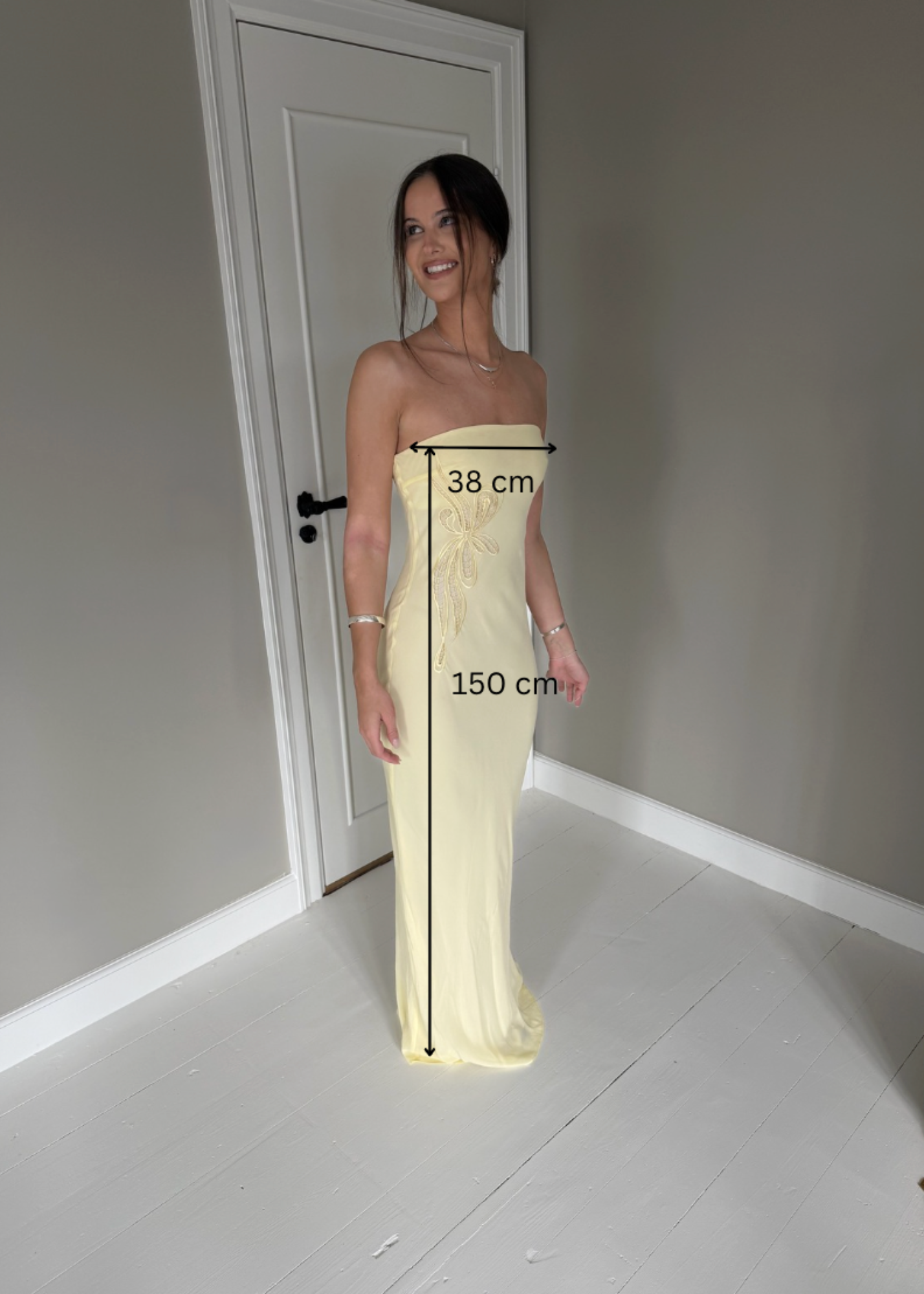 Venroy gul Strapless - Str. S